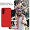 Ntech Hoesje Geschikt Voor Samsung Galaxy A34 Hoesje siliconen Rood zacht siliconen hoesje TPU backcover - Met Screenprotector - 2 stuks