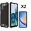 Ntech Hoesje Geschikt Voor Samsung Galaxy A34 Hoesje Schokbestendig Hybride hoesje Zwart - Hoesje Geschikt Voor Samsung Galaxy A34 Hoesje Heavy Duty Rugged Armour Cover - Galaxy A34 2x Screenprotector
