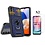 Ntech Hoesje Geschikt Voor Samsung Galaxy A24 hoesje Blauw met Ring Houder en camera bescherming - Galaxy A24 Screenprotector - 2 stuks
