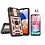 Ntech Hoesje Geschikt Voor Samsung Galaxy A24 hoesje Rose Goud met Ring Houder en camera bescherming - Galaxy A24 Screenprotector - 2 stuks