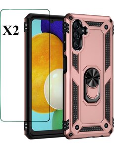 Ntech Samsung A34 Hoesje Anti-Shock Hybrid Armor hoesje Rose Goud