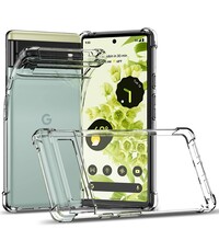 Ntech Google Pixel 6 hoesje siliconen case shockproof backcover - transparant