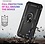 Ntech Hoesje Geschikt voor Samsung Galaxy A24 hoesje Zwart Met Draaibare Ring Houder - Galaxy A24 Screenprotector - 2 stuks