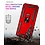 Ntech Hoesje Geschikt voor Samsung Galaxy A24 hoesje Rood Met Draaibare Ring Houder - Galaxy A24 Screenprotector - 2 stuks