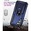 Ntech Hoesje Geschikt voor Samsung Galaxy A24 hoesje Blauw Met Draaibare Ring Houder - Galaxy A24 Screenprotector - 2 stuks