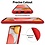 Ntech Hoesje Geschikt Voor Samsung Galaxy A22 5G Hoesje siliconen Rood zacht siliconen hoesje TPU backcover - Met Screenprotector - 2 stuks