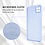 Ntech Hoesje Geschikt Voor Samsung Galaxy A22 5G Hoesje siliconen Lila zacht siliconen hoesje TPU backcover - Met Screenprotector - 2 stuks