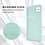 Ntech Hoesje Geschikt Voor Samsung Galaxy A22 5G Hoesje siliconen Mint Groen zacht siliconen hoesje TPU backcover - Met Screenprotector - 2 stuks