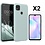 Ntech Hoesje geschikt voor Xiaomi Redmi 10A/9C Hoesje siliconen Mint Groen zacht siliconen hoesje TPU backcover - met Redmi 10A/9C Screenprotector - 2 stuks