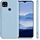 Ntech Hoesje geschikt voor Xiaomi Redmi 10A/9C Hoesje siliconen Licht Blauw zacht siliconen hoesje TPU backcover - met Redmi 10A/9C Screenprotector - 2 stuks