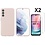 Ntech Hoesje Geschikt Voor Samsung Galaxy A24 Hoesje siliconen Pink Sand zacht siliconen hoesje TPU backcover - Met Screenprotector - 2 stuks
