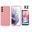 Ntech Hoesje Geschikt Voor Samsung Galaxy A24 Hoesje siliconen Licht Roze zacht siliconen hoesje TPU backcover - Met Screenprotector - 2 stuks