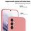 Ntech Hoesje Geschikt Voor Samsung Galaxy A24 Hoesje siliconen Licht Roze zacht siliconen hoesje TPU backcover - Met Screenprotector - 2 stuks