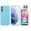 Ntech Hoesje Geschikt Voor Samsung Galaxy A24 Hoesje siliconen Licht Blauw zacht siliconen hoesje TPU backcover - Met Screenprotector - 2 stuks