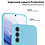 Ntech Hoesje Geschikt Voor Samsung Galaxy A24 Hoesje siliconen Licht Blauw zacht siliconen hoesje TPU backcover - Met Screenprotector - 2 stuks