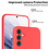 Ntech Hoesje Geschikt Voor Samsung Galaxy A24 Hoesje siliconen Rood zacht siliconen hoesje TPU backcover - Met Screenprotector - 2 stuks