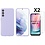 Ntech Hoesje Geschikt Voor Samsung Galaxy A24 Hoesje siliconen Lila zacht siliconen hoesje TPU backcover - Met Screenprotector - 2 stuks
