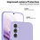 Ntech Hoesje Geschikt Voor Samsung Galaxy A24 Hoesje siliconen Lila zacht siliconen hoesje TPU backcover - Met Screenprotector - 2 stuks
