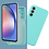 Ntech Hoesje Geschikt Voor Samsung Galaxy A24 Hoesje siliconen Mint Groen zacht siliconen hoesje TPU backcover - Met Screenprotector - 2 stuks