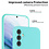 Ntech Hoesje Geschikt Voor Samsung Galaxy A24 Hoesje siliconen Mint Groen zacht siliconen hoesje TPU backcover - Met Screenprotector - 2 stuks
