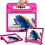 Ntech Hoes Geschikt voor Samsung Galaxy Tab A8 Hoes Kinderen Pink - Hoes Geschikt voor Samsung Galaxy Tab A8 (2021 / 2022) kinderen Hoes - Backcover hoes met handvat - Ntech