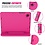 Ntech Hoes Geschikt voor Samsung Galaxy Tab A8 Hoes Kinderen Pink - Hoes Geschikt voor Samsung Galaxy Tab A8 (2021 / 2022) kinderen Hoes - Backcover hoes met handvat - Ntech