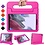 Ntech Hoes Geschikt voor Samsung Galaxy Tab A8 Hoes Kinderen Pink - Hoes Geschikt voor Samsung Galaxy Tab A8 (2021 / 2022) kinderen Hoes - Backcover hoes met handvat - Ntech