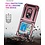 Ntech Hoesje Geschikt Voor Samsung Galaxy Z Flip 5 hoesje met Ring Houder - Anti-Shock Hybrid Armor case - Rose Goud