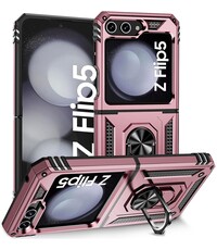 Ntech Samsung Galaxy Z Flip 5 hoesje met Ring Houder