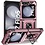 Ntech Hoesje Geschikt Voor Samsung Galaxy Z Flip 5 hoesje met Ring Houder - Anti-Shock Hybrid Armor case - Rose Goud