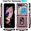 Ntech Hoesje Geschikt Voor Samsung Galaxy Z Flip 5 hoesje met Ring Houder - Anti-Shock Hybrid Armor case - Rose Goud