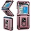 Ntech Hoesje Geschikt Voor Samsung Galaxy Z Flip 5 hoesje met Ring Houder - Anti-Shock Hybrid Armor case - Rose Goud