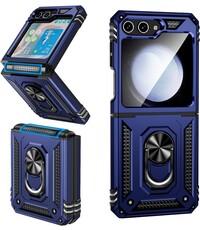 Ntech Samsung Galaxy Z Flip 5 hoesje met Ring Houder
