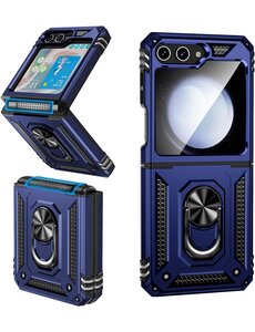 Ntech Samsung Galaxy Z Flip 5 hoesje met Ring Houder