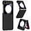 Ntech Hoesje Geschikt Voor Samsung Galaxy Z Flip 5 hoesje Carbon Fiber Slim Protective Cover zwart - Hoesje Hoesje Geschikt Voor Samsung Galaxy Z Flip 5 Silicone hoesje