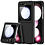 Ntech Hoesje Geschikt Voor Samsung Galaxy Z Flip 5 hoesje Carbon Fiber Slim Protective Cover zwart - Hoesje Hoesje Geschikt Voor Samsung Galaxy Z Flip 5 Silicone hoesje