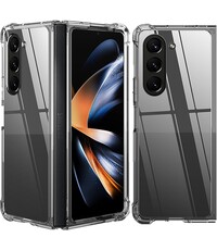 Ntech Samsung Fold 5 Hoesje Siliconen Shockproof