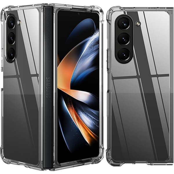Ntech Hoesje Geschikt Voor Samsung Galaxy Fold 5 Hoesje Siliconen Shockproof - Hoesje Geschikt Voor Samsung Galaxy Fold 5 Transparant Shockproof cover - Hoesje Geschikt Voor Samsung Galaxy Fold 5 Case Anti Shock hoesje