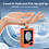Ntech Hoesje Geschikt Voor Samsung Galaxy Flip 5 hoesje zacht siliconen met Ring Oranje - Galaxy Flip 5 Silicone hoesje Liquid backcover