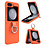 Ntech Hoesje Geschikt Voor Samsung Galaxy Flip 5 hoesje zacht siliconen met Ring Oranje - Galaxy Flip 5 Silicone hoesje Liquid backcover