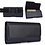 Merkloos Ntech Universeel Zwart Riem Holster PU Lederen Case voor de OnePlus 7 / 7 Pro / 6