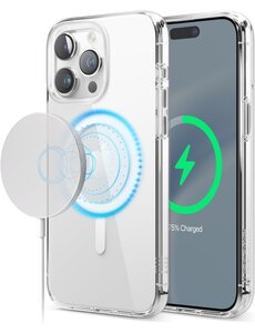 oTronica iPhone 15 Pro Hoesje Transparant Magnetisch backcover