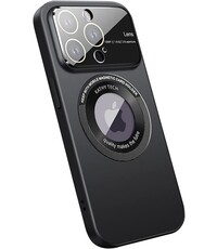 Ntech iPhone 14 Pro Max hoesje Magnetisch Met Lens beschermer Zwart