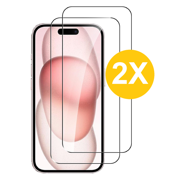 Ntech Screenprotector Geschikt voor 15 - Beschermglas - gehard glas – tempered glass - 2 Stuks