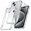 Ntech Hoesje Geschikt voor iPhone 15 Pro Max – Transparant Siliconen Anti Shock backcover hoesje – Met Glazen Screenprotector – 3 pack