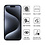 Ntech Full Cover Screenprotector Geschikt voor 15 Pro Zwart 2pack | Volledige Beschermglas Tempered Glass | Screenprotector