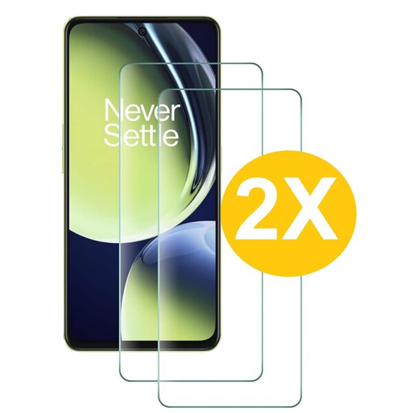 Ntech Screenprotector geschikt voor Oneplus Nord CE3 screenprotector Beschermglas - Screenprotector geschikt voor Oneplus Nord ce3 Screen protector gehard glas - 2 Stuks