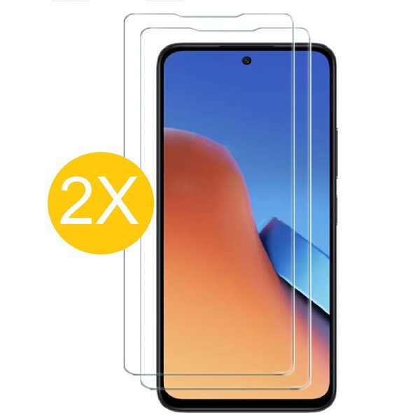 Ntech Screenprotector geschikt voor Xiaomi Redmi 12 screenprotector Beschermglas - 2 Stuks - Screenprotector geschikt voor Xiaomi Redmi 12 Screen protector gehard glas