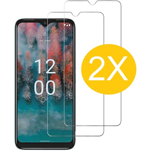 Ntech Screenprotector geschikt voor Nokia C110 screenprotector Beschermglas - 2 Stuks - Screenprotector geschikt voor Nokia C110 Screen protector gehard glas