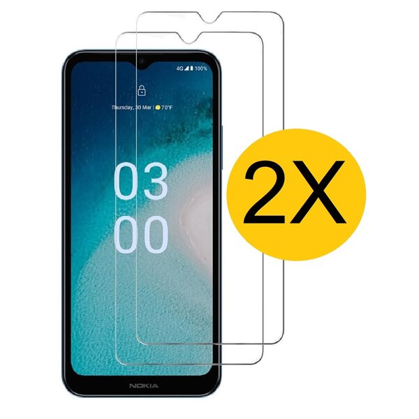 Ntech Screenprotector geschikt voor Nokia C300 screenprotector Beschermglas - 2 Stuks - Screenprotector geschikt voor Nokia C300 Screen protector gehard glas